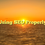 Using SEO Properly