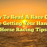 How To Read A Race Card Before Getting Your Hands On Horse Racing Tips