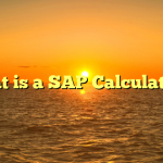What is a SAP Calculation?