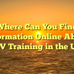 Where Can You Find Information Online About HGV Training in the UK?