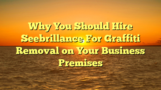 Why You Should Hire Seebrillance For Graffiti Removal on Your Business Premises